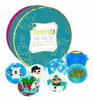 Bomb Cosmetics - Jolly Holly Day - Gift Pack - Gift set with natural bath cosmetics