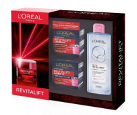 L'Oréal - REVITALIFT - Zestaw prezentowy kosmetyków do pielęgnacji twarzy - Intensywnie regenerujący krem do twarzy na dzień + Krem-maska na noc + Płyn micelarny