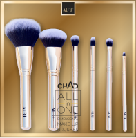Auri - CHAD - ALL in ONE DIMENSIONAL MAKE-UP BRUSHES - Set of 6 make-up brushes