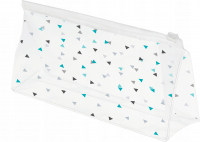 Inter-Vion - Kosmetyczka przezroczysta w trójkąty - Mała 