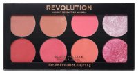 MAKEUP REVOLUTION - Ultra Blush Palette SUGAR AND SPICE - Paleta 8 róży