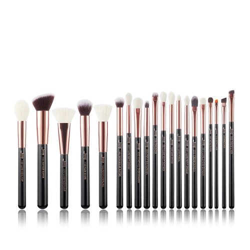JESSUP - Individual Brushes Set - Set of 20 make-up brushes - T165 Black / Rose Gold