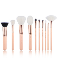 JESSUP - Classics Series Brushes Set - Set of 10 make-up brushes - T450 Peach Puff / Rose Gold