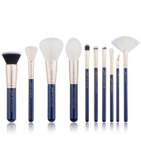 JESSUP - Classics Galaxy Series Brushes Set - Set of 10 make-up brushes - T480 Prussian Blue / Golden Sands