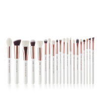 JESSUP - Individual Brushes Set - Set of 20 make-up brushes - T225 White / Rose Gold