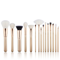 JESSUP - Classics Alchemy Brushes Set - Set of 15 make-up brushes - T406 Golden / Rose Gold