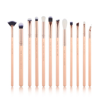 JESSUP - Classics Chrysalid Brushes Set - Set of 12 make-up brushes - T448 Peach Puff / Rose Gold