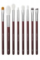 KAVAI - Set of 8 MAROON make-up brushes + beautician