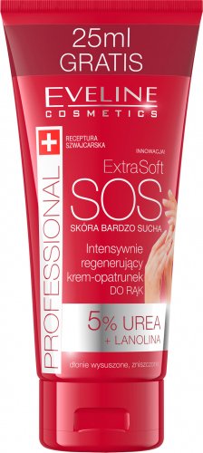 Eveline Cosmetics - Extra Soft SOS - Intensywnie regenerujący krem - opatrunek do rąk - 100 ml