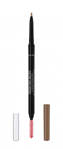 RIMMEL - BROW PRO MICRO PENCIL - Automatyczna kredka do brwi ze szczoteczką - 001 - BLONDE