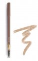 PAESE - POWDER BROW PENCIL - Powder eyebrow pencil with a brush - SOFT BROWN - SOFT BROWN