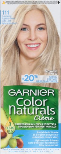 GARNIER - COLOR NATURALS Creme - Trwała koloryzacja superrozjaśniająca - 111 Superjasny Popielaty Blond