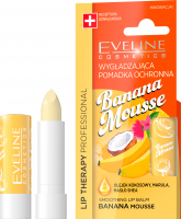 Eveline Cosmetics - LIP THERAPY PROFESSIONAL - BANANA MOUSSE LIP BALM - Wygładzająca pomadka ochronna do ust w sztyfcie - Bananowy Mus