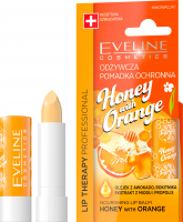 EVELINE - LIP THERAPY PROFESSIONAL - HONEY WITH ORANGE LIP BALM - Odżywcza pomadka ochronna do ust w sztyfcie - Miód z Pomarańczą