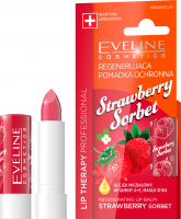 EVELINE - LIP THERAPY PROFESSIONAL - STRAWBERRY SORBET LIP BALM - Regenerująca pomadka ochronna do ust w sztyfcie - Truskawkowy Sorbet