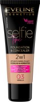 Eveline Cosmetics - SELFIE TIME - FOUNDATION & CONCEALER - מייקאפ וקונסילר מכסה ומעניק לחות - 30 מ