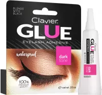 Clavier - WATERPROOF GLUE - EYELASH ADHESIVE - DARK TONE - Eyelash glue - Black