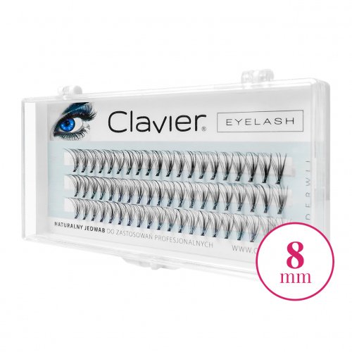Clavier - False eyelashes in tufts - C-8 mm