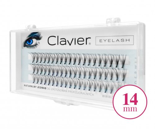 Clavier - False eyelashes in tufts - C-14 mm