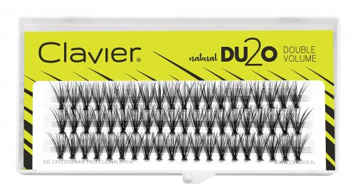 Clavier - Natural DU2O Double Volume - Kępki rzęs o podwójnej objętości - C-11 mm
