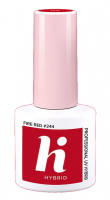 Hi Hybrid - PROFESSIONAL UV HYBRID - MOMENTS COLLECTION - Hybrid nail polish - 5 ml - 244 FIRE RED - 244 FIRE RED