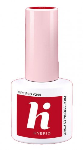 Hi Hybrid - PROFESSIONAL UV HYBRID - MOMENTS COLLECTION - Lakier hybrydowy - 5 ml - 244 FIRE RED