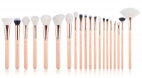 JESSUP - Classics Chrysalid Series Brushes Set - Set of 20 make-up brushes - T443 Peach Puff / Rose Gold