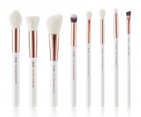 JESSUP - Individual Brushes Set - Set of 8 make-up brushes - T218 White / Rose Gold