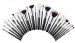 JESSUP - Individual Brushes Set - Zestaw 25 pędzli do makijażu - T175 Black/Silver