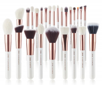 JESSUP - Individual Brushes Set - Set of 25 make-up brushes - T215 White / Rose Gold