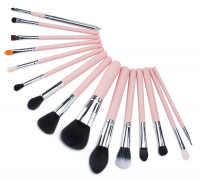 JESSUP - Essential Brushes Set - Zestaw 15 pędzli do makijażu - T094 Pink/Silver
