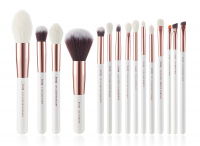 JESSUP - Individual Brushes Set - Set of 15 make-up brushes - T222 White / Rose Gold