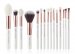 JESSUP - Individual Brushes Set - Set of 15 make-up brushes - T222 White / Rose Gold