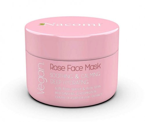 Nacomi - Rose Face Mask - Łagodząco-uspokajająca maska różana do twarzy - 50 ml