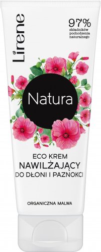Lirene - Natura - Eco krem serum nawilżający do dłoni i paznokci - Organiczna Malwa - 75 ml