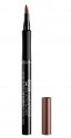 GOSH - BROW HAIR STROKE - 24H SEMI TATTOO INK LINER - Precision eyebrow styling pen - 001 - BROWN - 001 - BROWN