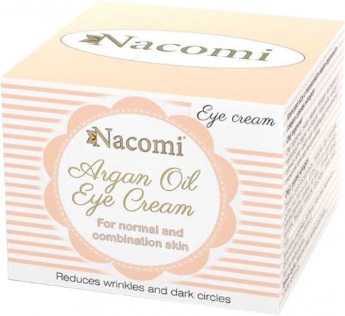 Nacomi - Argan Oil Eye Cream - Eye cream with Moroccan argan oil and grape seed oil - 15 ml