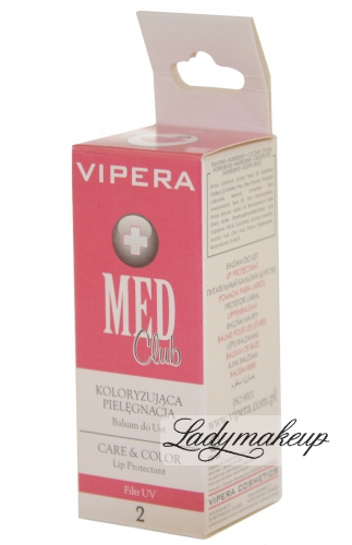 Vipera - Med Club - Balsam do ust KOLORYZUJĄCA PIELĘGNACJA 2