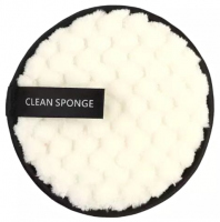 LashBrow - CLEAN SPONGE - Wielorazowy płatek kosmetyczny / Gąbka do demakijażu - Biała