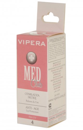 Vipera - Med Club - Balsam do ust ODMŁADZA SKÓRĘ 4