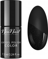 NeoNail - UV GEL POLISH - TOP GLOW SILVER - Top / Topcoat with shiny particles - 7.2 ml - ART. 7241-7