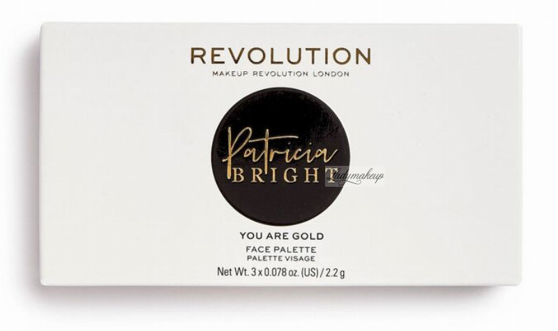 Makeup Revolution Patricia Bright You Are Gold Face Palette Face Contouring Palette