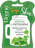 Lirene - Vege Skin - Kremowa maseczka do twarzy - Szpinak & Pietruszka