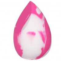 Ibra - MAKEUP BLENDER DOUBLE COLOR - Marbled makeup sponge - Pink and white