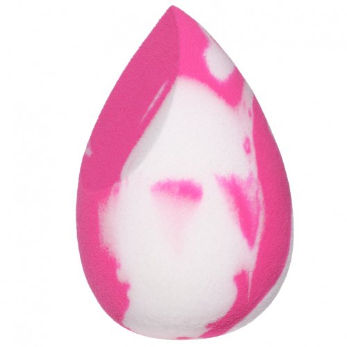 Ibra - MAKEUP BLENDER DOUBLE COLOR - Marbled makeup sponge - Pink and white