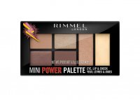 RIMMEL - MINI POWDER PALETTE - Mini makeup palette for eyes, lips and cheeks - 001 FEARLESS