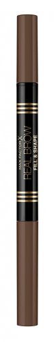 Max Factor - REAL BROW - FILL & SHAPE - Double-sided eyebrow pencil - 02 - SOFT BROWN