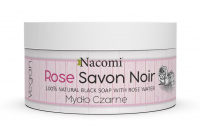 Nacomi - Rose Savon Noir - 100% Natural Black Soap - Czarne mydło z wodą różną - 125 g