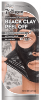 7th Heaven (Montagne Jeunesse) - Activated Charcoal Black Clay Peel Off - Oczyszczająca maska z czarnej glinki dla mężczyzn - Peel Off - 10 ml