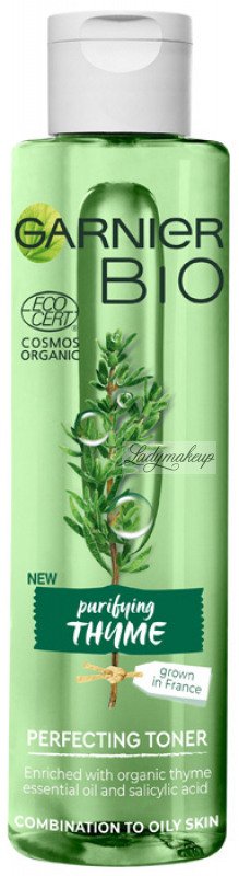 GARNIER - BIO PURIFYING THYME - PERFECTING TONER Cleansing face toner - Oily and combination skin - 150 ml